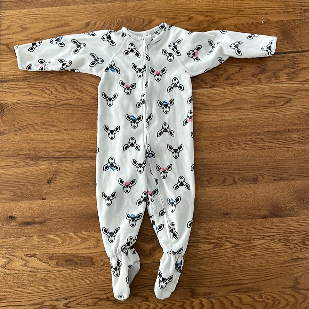 Tucker and Tate footed fleece pajamas, size 24 mos